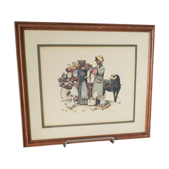 Norman Rockwell Other - Norman Rockwell "The Peddler and his Wares"  Framed 3 Dimensional Picture
